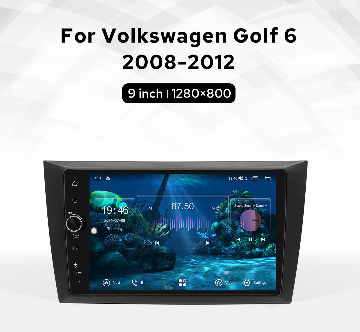 Plug and Play Android Autoradio for VW Golf 6